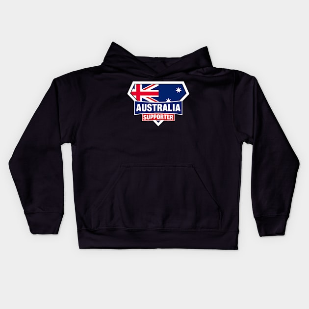 Australia Super Flag Supporter Kids Hoodie by ASUPERSTORE